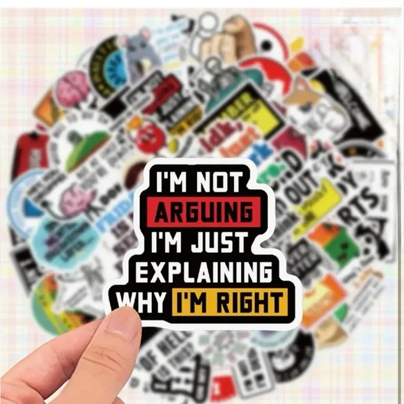 35ct Funny Stickers (assorted) - Picture 13 of 14